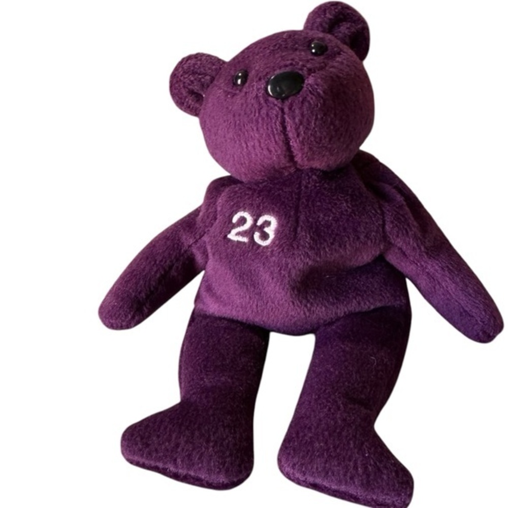 Bamm Beano’s MLB Collectible 1998 Vintage David Justice #23 plush purple‎ EUC